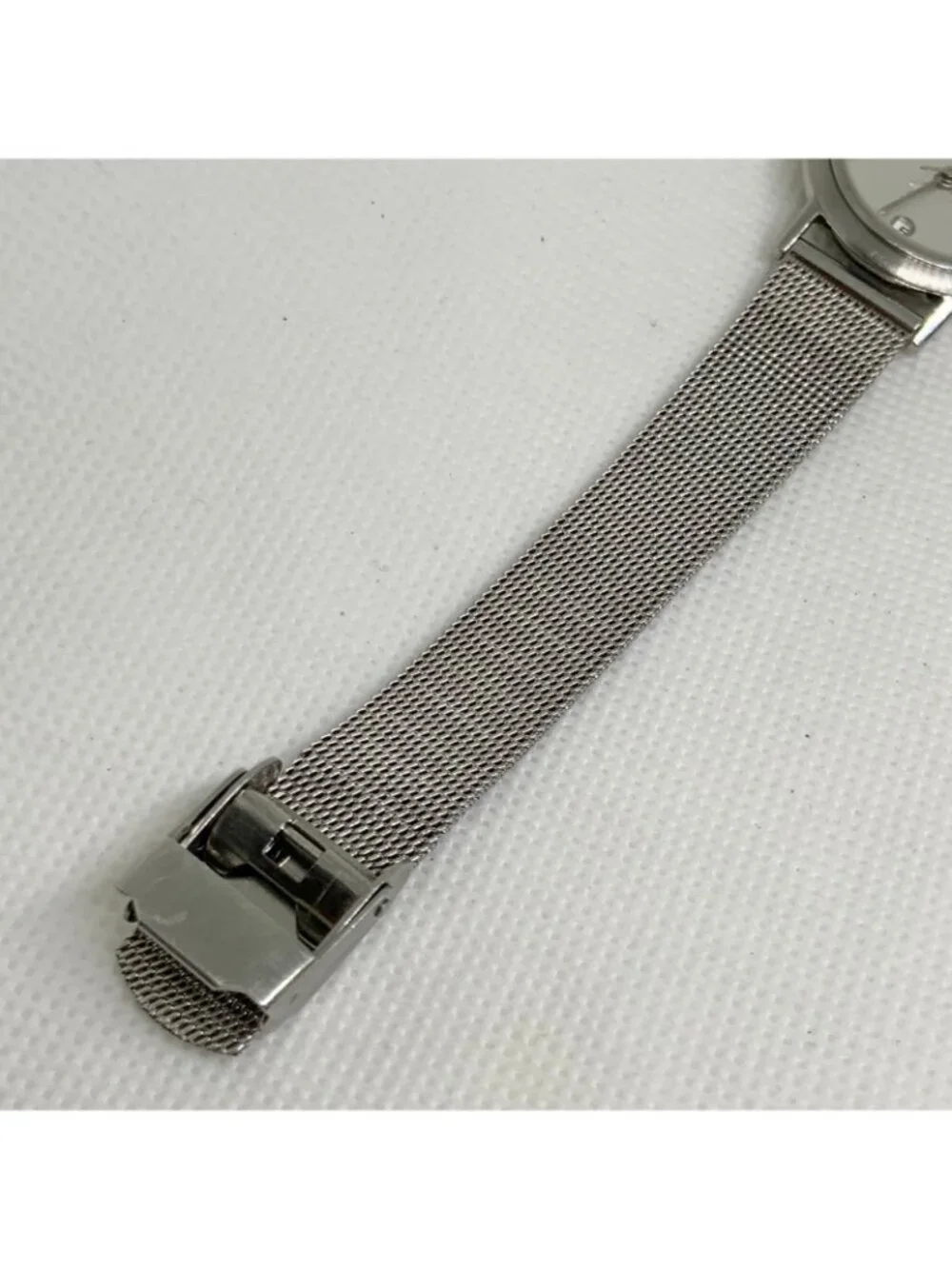 Skagen women’s watch date all stainless steel 28mm quartz mesh band running